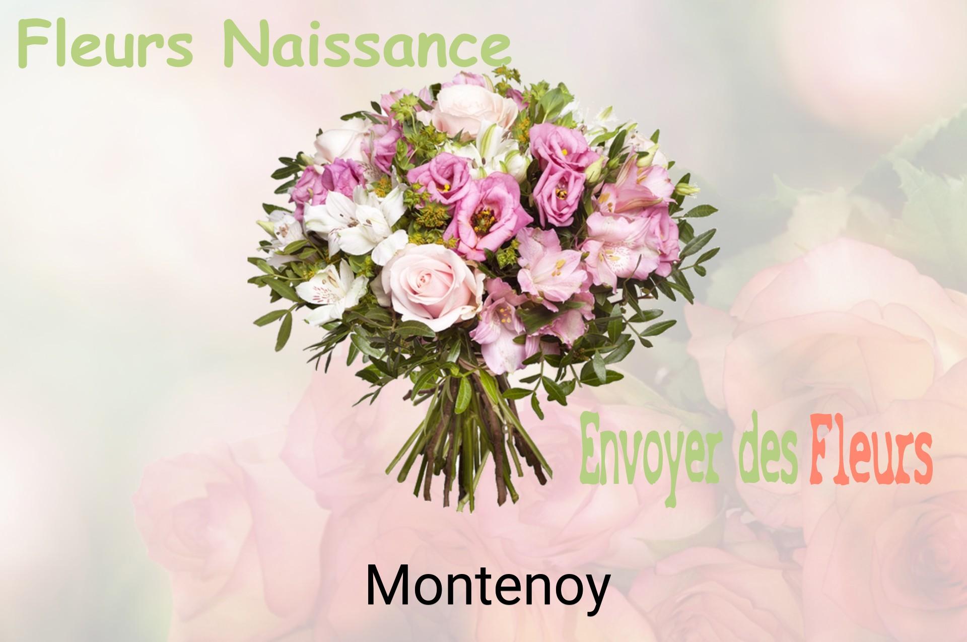 Bouquet de fleurs de naissance livré à Montenoy